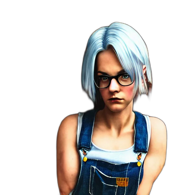staff, face, dress, concept art, photorealistic, pixel art, fantasy art, blue transparent PNG cut-out