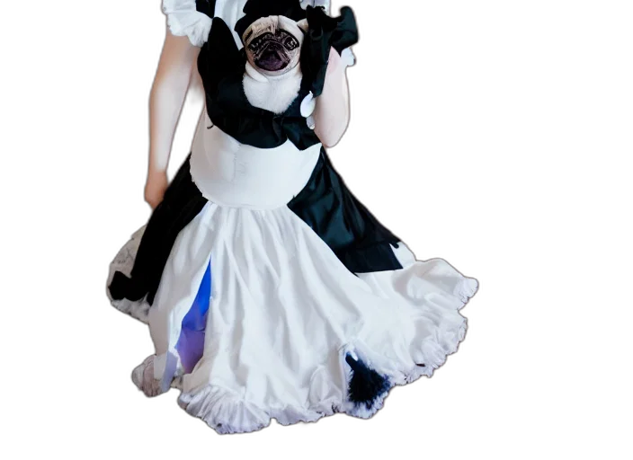 dress, staff, crown, mask transparent PNG cut-out