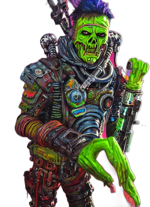 robot, weapon, staff, jacket transparent PNG cut-out