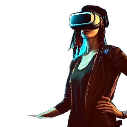 concept art, cyberpunk, 3d render, high transparent PNG cut-out