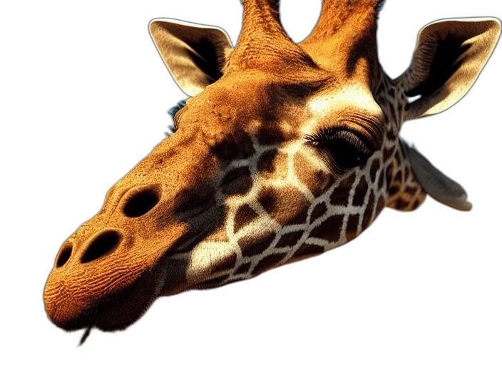 animal, creature, face, mask, 3d render, photorealistic, concept art, watercolor transparent PNG cut-out
