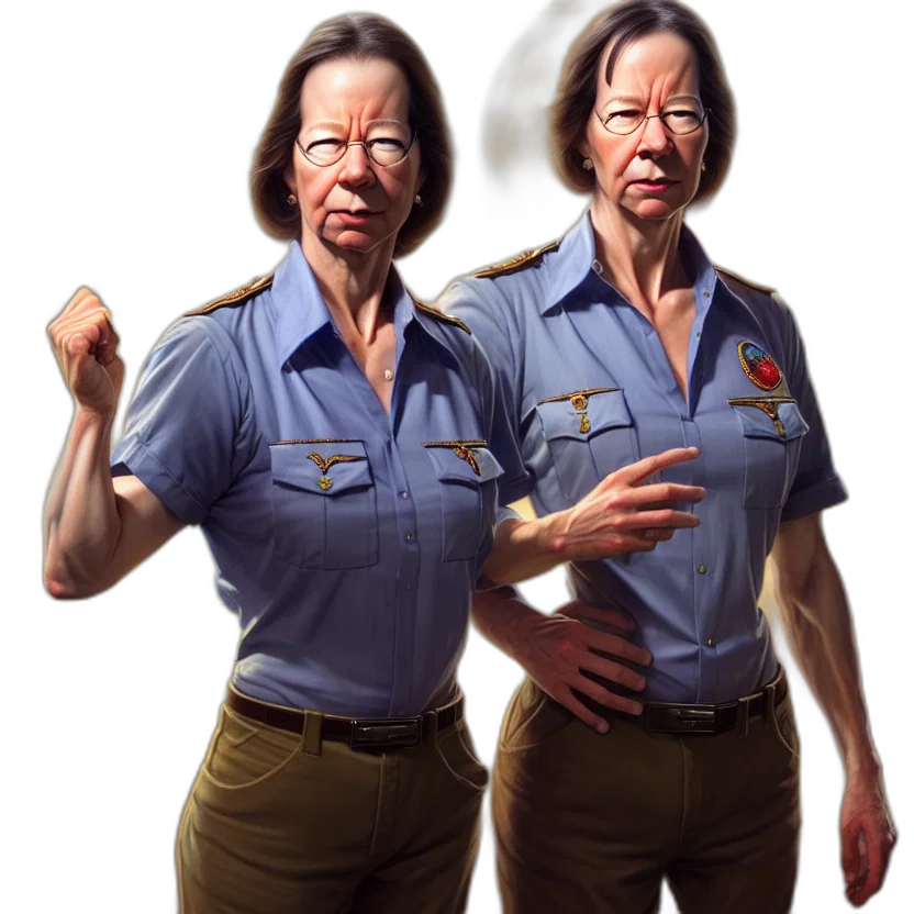 staff, face, concept art, photorealistic transparent PNG cut-out