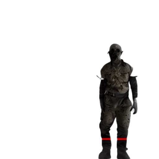 jacket, staff, robot, weapon transparent PNG cut-out