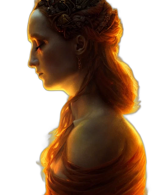 face, crown, dress, dragon transparent PNG cut-out