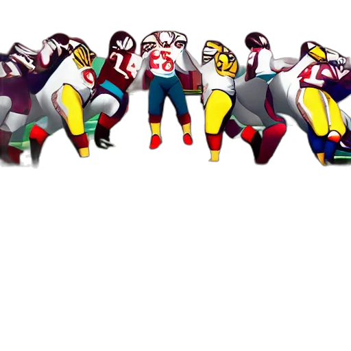 pixel art, concept art, nfl, anime transparent PNG cut-out