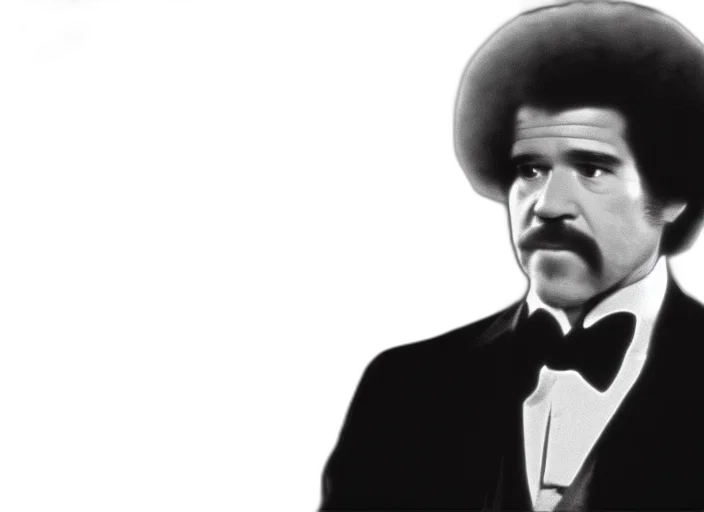 hat, face, photorealistic, bob, ross, godfather, vito, corleone transparent PNG cut-out