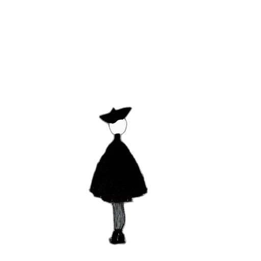 hat, dress, staff, umbrella transparent PNG cut-out