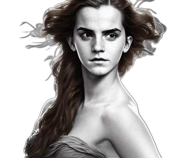 hair, face, dress, crown transparent PNG cut-out