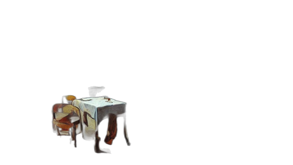 furniture, staff, robot, 3d render, concept art, photorealistic, watercolor, forest transparent PNG cut-out