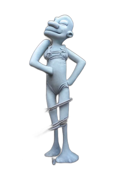robot, staff, dress, creature transparent PNG cut-out