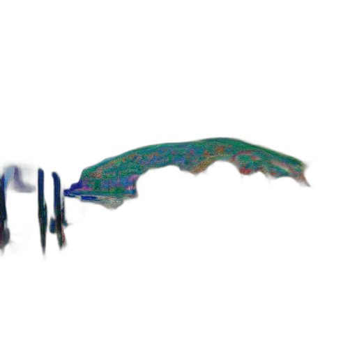 weapon, dragon, umbrella, sword, 3d render, concept art, pixel art, vaporwave transparent PNG cut-out