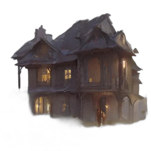 building, furniture, 3d render, concept art transparent PNG cut-out
