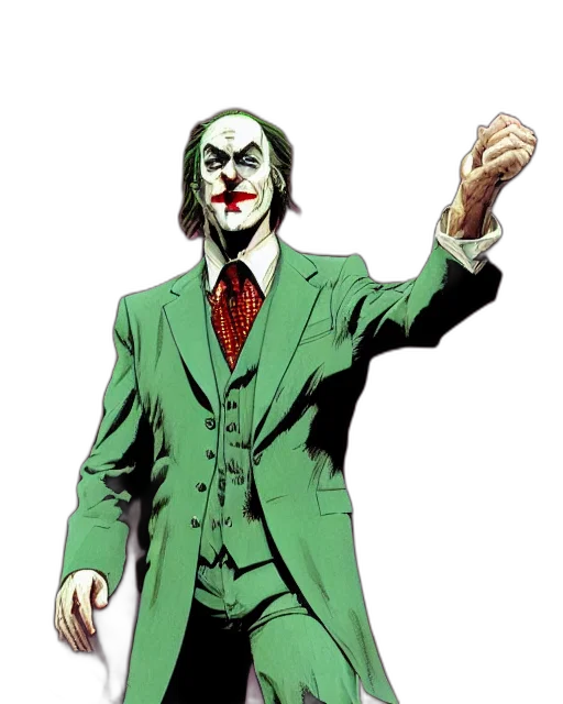 comic book art, concept art, cartoon, green transparent PNG cut-out