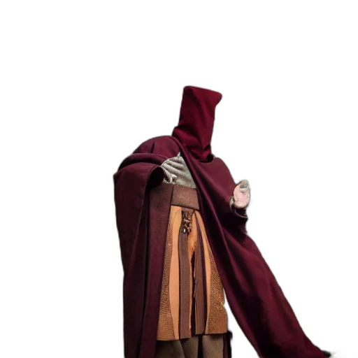 staff, jacket, sword, dress transparent PNG cut-out