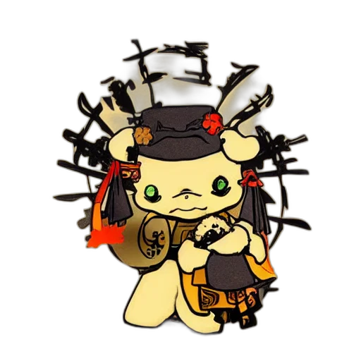 dragon, staff, weapon, hat transparent PNG cut-out