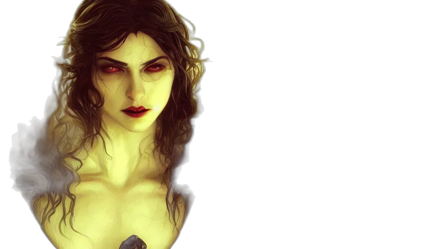 face, fantasy art, concept art, comic book art transparent PNG cut-out