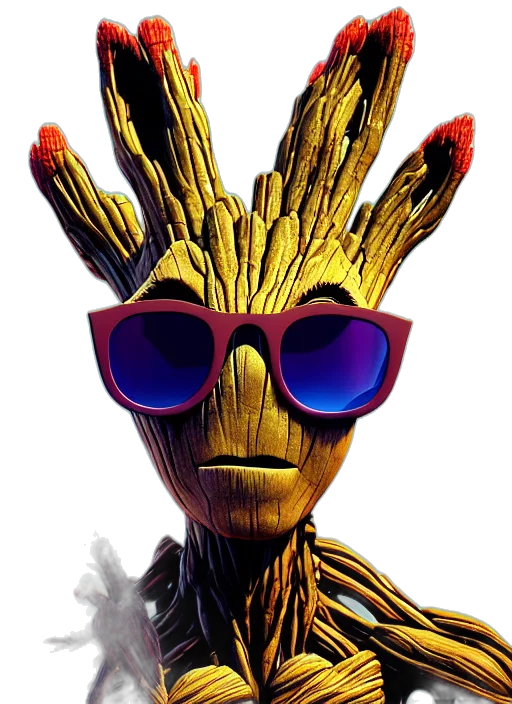 robot, mask, crown, 3d render transparent PNG cut-out
