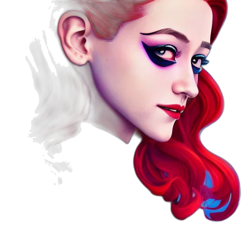 face, fantasy art, concept art, photorealistic transparent PNG cut-out