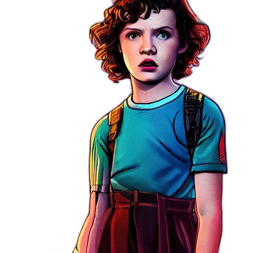 comic book art, concept art, cartoon, photorealistic transparent PNG cut-out