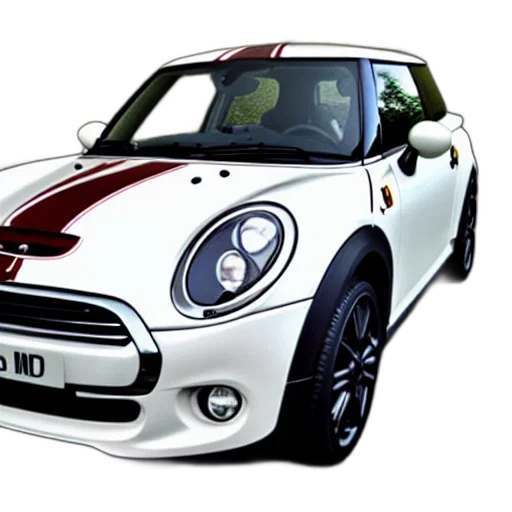 car, 3d render, photorealistic, mini transparent PNG cut-out