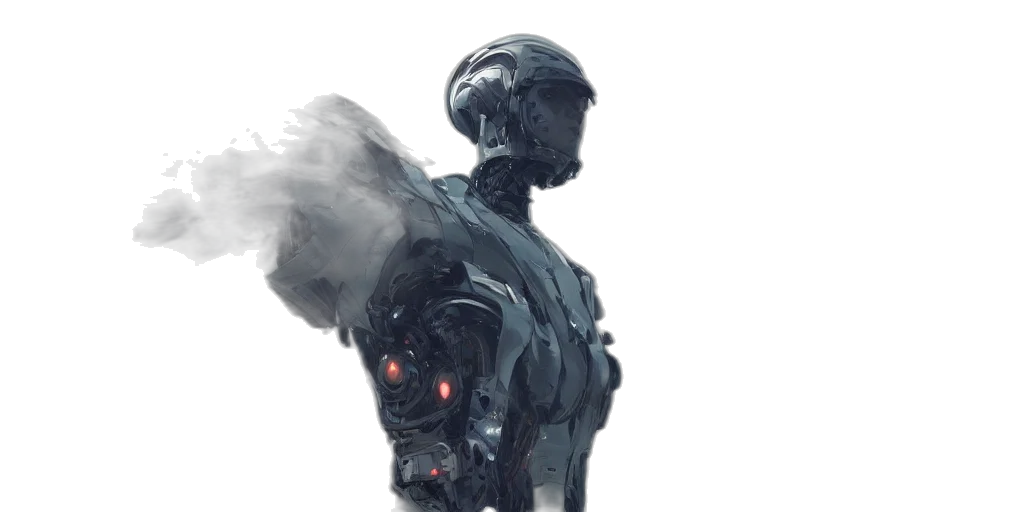 robot, cyberpunk, concept art, fantasy art transparent PNG cut-out