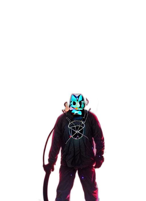 jacket, mask, robot, creature transparent PNG cut-out