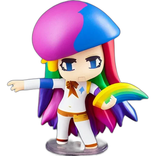 staff, hat, 3d render, pixel art transparent PNG cut-out