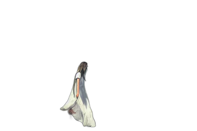 dress, hair, creature, jacket, pixel art, concept art, anime, 3d render transparent PNG cut-out