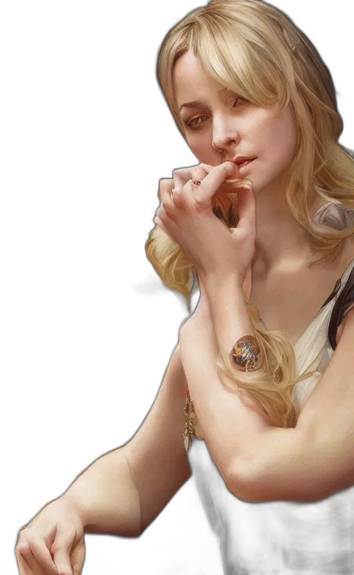 jewelry, dress, face, photorealistic transparent PNG cut-out