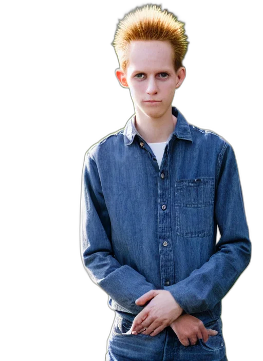 jacket, face, creature, hair transparent PNG cut-out
