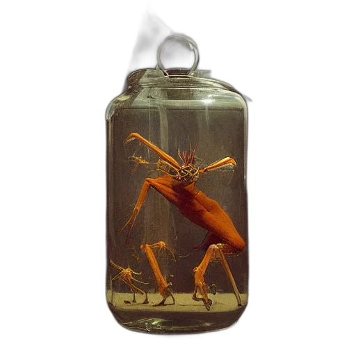 bottle, creature, animal, dragon transparent PNG cut-out