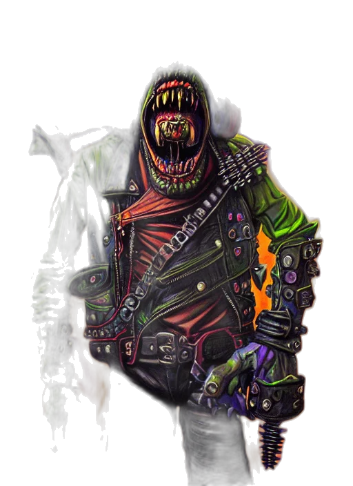 mask, staff, jacket, creature, concept art, fantasy art, 3d render, pixel art transparent PNG cut-out