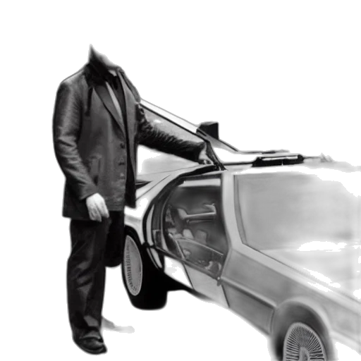 car, robot, jacket, weapon transparent PNG cut-out