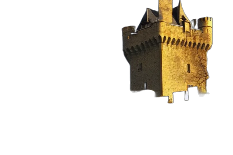 crown, dragon, weapon, sword, 3d render, golden, castle, chrome transparent PNG cut-out