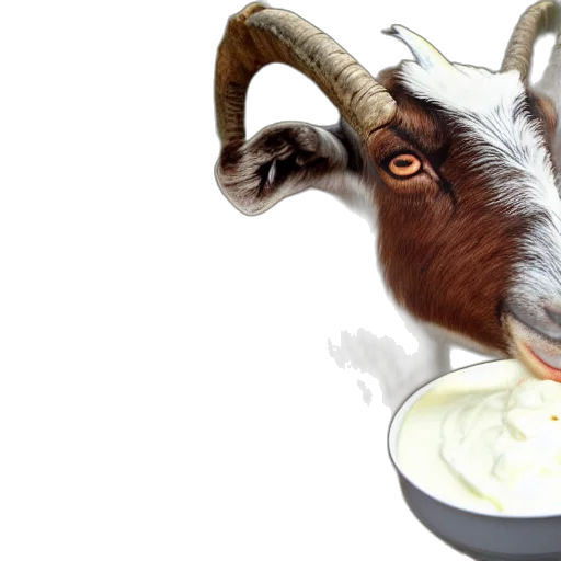 food, animal, creature, photorealistic, 3d render, concept art, photo, goat transparent PNG cut-out