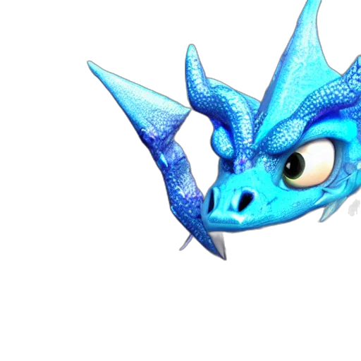 dragon, animal, creature, staff transparent PNG cut-out