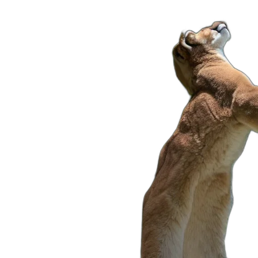 animal, staff, creature, 3d render, concept art, photorealistic, looking, tall transparent PNG cut-out