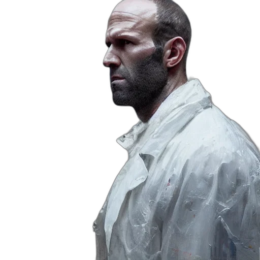jacket, face, photorealistic, concept art transparent PNG cut-out