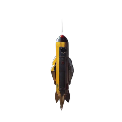 staff, weapon, umbrella, sword, 3d render, concept art, rocket, unreal transparent PNG cut-out