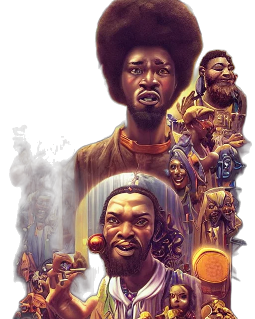 face, staff, concept art, comic book art transparent PNG cut-out