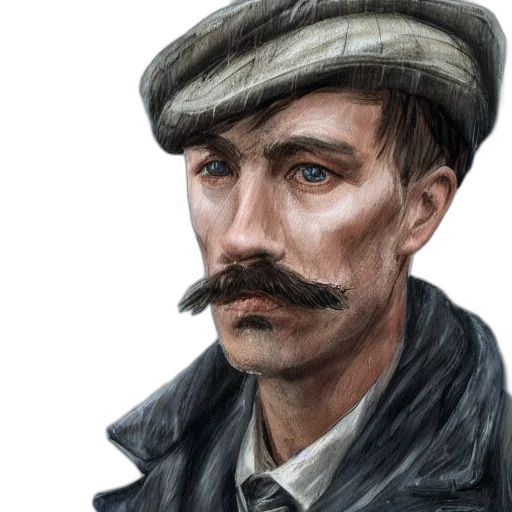 hat, face, staff, photorealistic, oil painting, concept art, fantasy art, concept transparent PNG cut-out