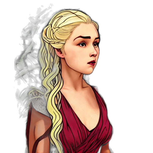 dragon, dress, staff, fantasy art, pixel art, concept art, comic book art, fire transparent PNG cut-out