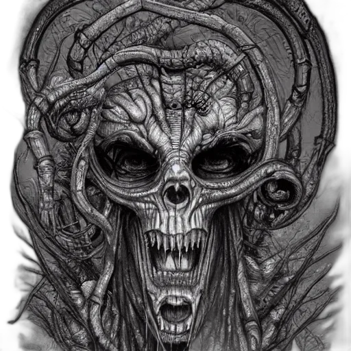 mask, face, creature, hair, pencil sketch, comic book art, fantasy art, concept art transparent PNG cut-out