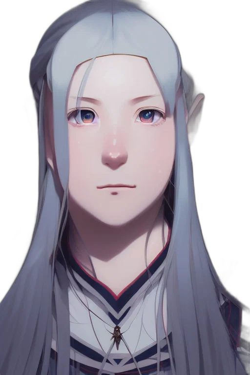 face, staff, mask, crown, fantasy art, concept art, anime, photorealistic transparent PNG cut-out