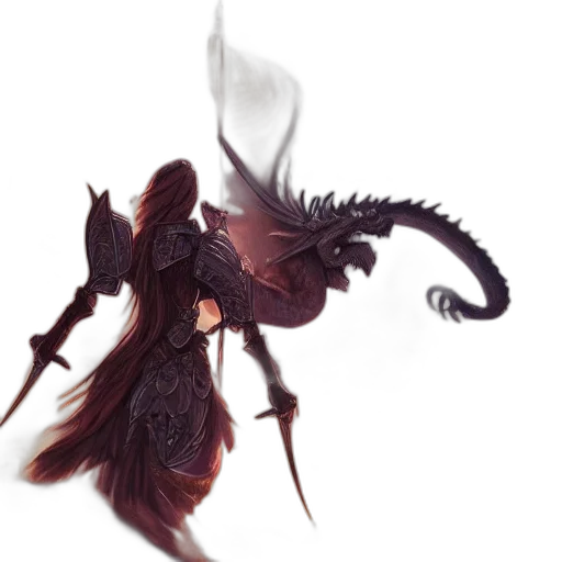 dragon, creature, animal, hair transparent PNG cut-out