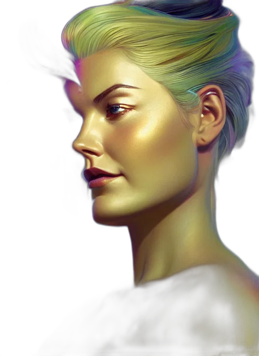 face, hair, crown, mask, photorealistic, concept art, fantasy art, watercolor transparent PNG cut-out