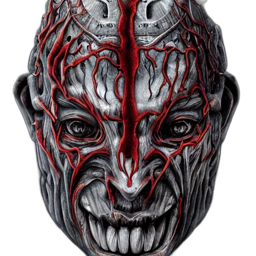 mask, face, creature, concept art transparent PNG cut-out