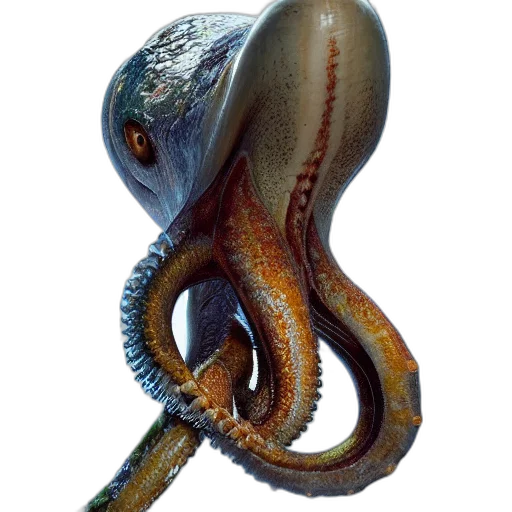 creature, animal, staff, hat, 3d render, concept art, photorealistic, fantasy art transparent PNG cut-out