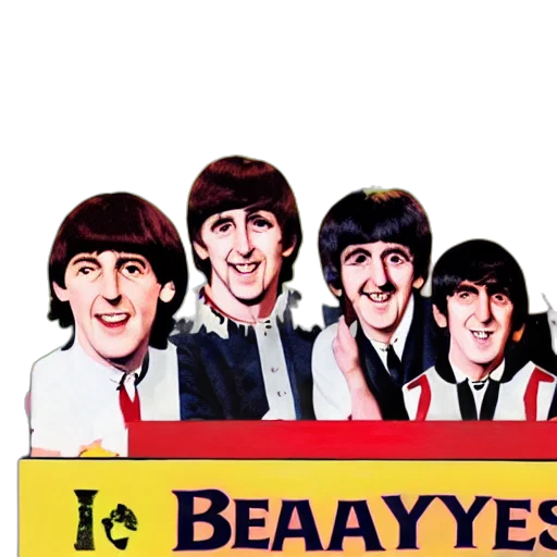 photorealistic, toy, box, featuring, beatles, package transparent PNG cut-out