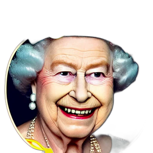 crown, face, jewelry, hat, photorealistic, 3d render, queen, england transparent PNG cut-out